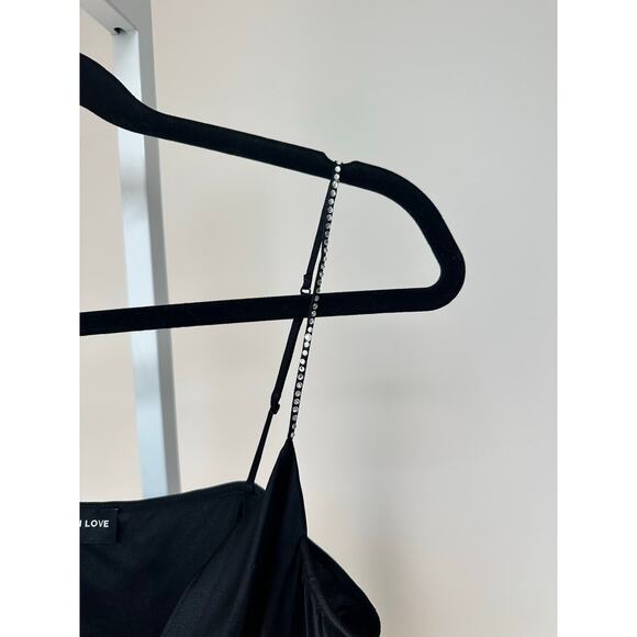 Generation Love Bailey Crystal Strap Cami Black size XS - Picture 8 of 9